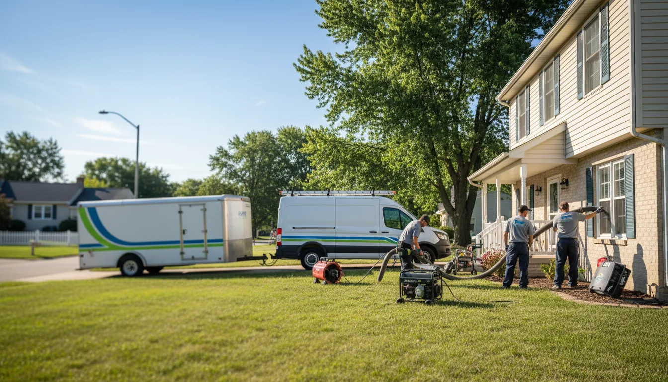 Flooded Basement Restoration And Cleanup With Repair in Burdick, KS near me